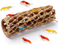 6“ Resin Cholla Wood Aquarium Décor Wood- Realistic Shrimp Hideout & Climbing Toy (6" L×2”Dia, 1pc)
