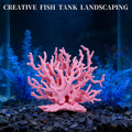 Artificial Aquarium Coral Ornament Pink Fish Tank Fake Coral Plastic Fish Tank Plants Decoration Aquarium Decor Plastic 