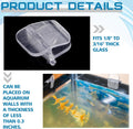 Chunful 12 Pcs Aquarium Lid Clips for Rimless Tank, Clear PC Hood Clamps