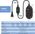 hygger Small Aquarium Heater, 50W Submersible Betta Fish Tank Heater with Adjustable Temperature External Controller, Tu