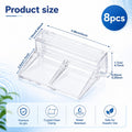 8PCS Clear Aquarium Lid Clips 6mm Rimless Fish Tank Glass Cover Top Support