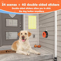 Dog Buttons for Communication,Talking Buttons for Dogs,8 Recordable Sound Buttons + 24 Scene Patterns + 1 Dog Button Mat