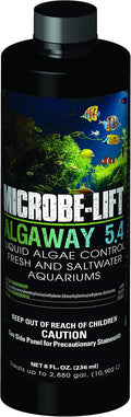 MICROBE-LIFT Algaway 5.4 Algae Remover for Aquariums, Algaecide for Freshwater and Saltwater Tanks, Aquarium Algae Contr