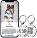 MYLUCKYTAG QR Code Pet ID | Personalized Dog & Cat Collar Tag | Online Profile with Instant Scanned Location Alert Email