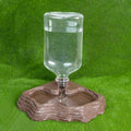Lizard Bearded Dragon Water Bowl Dish Automatic Dispenser,17oz,Brown