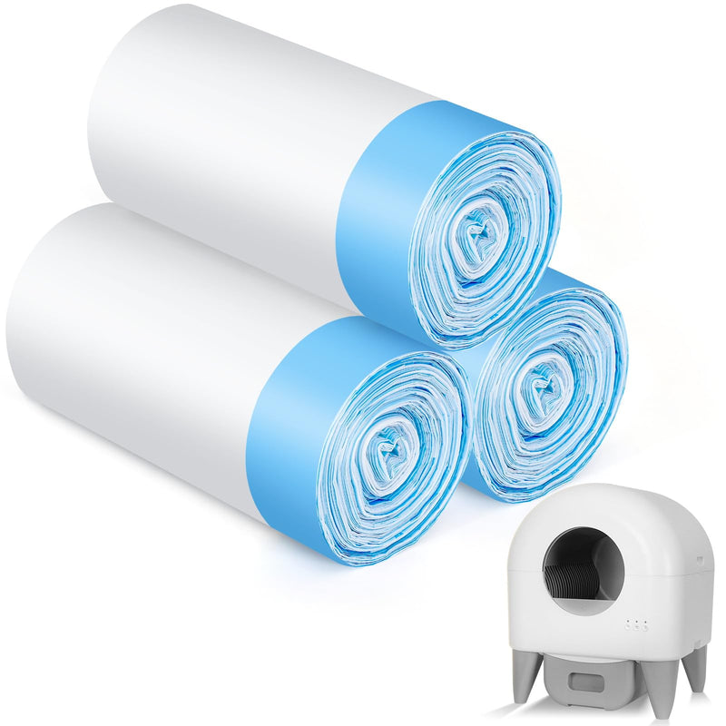 60 Pack Cat Litter Liners with Drawstring, Heavy-Duty for M4 Self-Cleaning Automatic Litter Box
