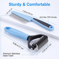 Pet Grooming Combo Flea Lice Combs for Dogs Cats Stainless Steel