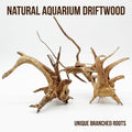 2Pcs Aquarium Driftwood Branches Natural Wood Reptiles Trunk Wood Fish Tank Decoration Plant Stump Ornament Landscaping,