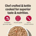The Honest Kitchen Butcher Block Pâté Wet Dog Food, Human Grade Beef Cheddar & Farm Veggies Recipe, Complete Meal or Dog
