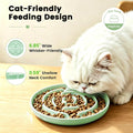 UPXDUMI 6.85'' Wide Shallow Whisker Friendly Slow Feeder Cat Bowl