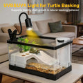 Turtle Tank Starter Kit,4.6 Gal 15.8 x 7.8 x 8.7 in for Baby Turtle