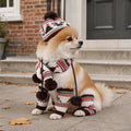 Dog Hat & Scarf Set, Knitted Pet Christmas Winter Warm Caps, Cute Accessories Neck Ear Warmer Hood for Cat and Dog, Part