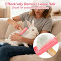 2-Pack Soft Silicone Massage Comb for Small Animals, Flexible&Skin-Friendly