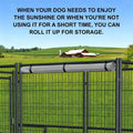 Outdoor Dog Kennel Cover All-Weather Dog Kennel Panel 5 x 6 ft Black