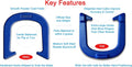 Gordon Professional Pitching Horseshoes - NHPA Sanctioned for Tournament Play - Drop Forged Construction - One Pair (2 S