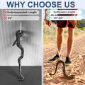 Snake Hook Heavy Duty, Snake Hook Retractable 35"-65" Catcher Hook for Rattlesnakes Ball Python Rattle Cobra Removal Non
