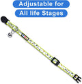 Pawtitas Glow in the Dark Cat Collar with Breakaway Safety Buckle & Bell Adjustable Kitten Collar