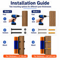 Livestock Scratching Brush, 2 Pack for Cattle, Horses and Goats, Cow Scratcher for Wall or Fence Post Mounting, Grooming