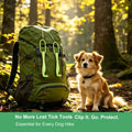 Tick Removal Tool Kit for Humans, Dogs & Cats, 13-in-1 Stainless Steel Tick Remover with Tweezers, Comb & Magnifying Gla