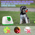 Automatic Ball Launcher for Dogs, Dog Fetch Ball Thrower Launcher, 4 Adjustable Distances, Interactive Pet Self Playing 