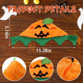 ALIBBON Cat & Dog Halloween Costume - Pumpkin Headdress & Cap Set for Puppy & Kitty Cosplay
