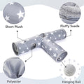 JanYoo Bunny Tunnel Rabbit Hideout Cat Toys for Rabbits Accessories 3 Ways