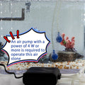 Air Stone Bar Bubble Diffuser Set, Ball-Shape Fish Tank Air Bubble Air Stone Bar Hydroponics Oxygen Diffuser, for Aquari