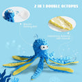Nocciola 4 Packs Crinkle Squeaky Dog Toys for Aggressive Chewers, Tough Durable Stuffed Plush Rope Tug Puppy Chew Toy fo