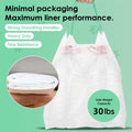 FortiCrest Thickened Cat Litter Box Liner Bag, 30 Count 37"×18" Jumbo Size, Extra Thick Leakproof, Tear-Resistant, Heavy Duty Enhanced Load-Bearing Strength, Ideal for Multi-Cat Family Cat Litter Bags