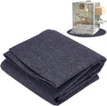 OLYCRAFT 50x47.6 Inch Large Felt Bird Cage Mat 2mm Thick Absorbent Felt Surface with Non-Slip Backing Durable Under Cage