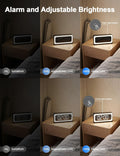 2K Alarm Clock Camera,5G&2.4G WiFi Wireless Indoor Camera Clock,Cameras for Home Security,AI Human Detection,Color Night