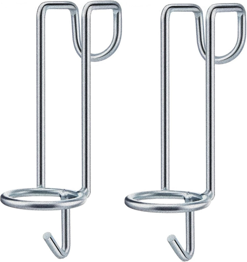 2 Pack Horse Water Bucket Hooks, Heavy Duty Metal Horse Bucket Hooks, Portable Rust Resistant Horse Stall Bucket Holder 