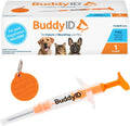 BuddyID ISO Pet Mini Microchip with Lifetime Registration & Starter Tag 1ct