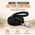 Loutep Dog Training Leash - Long Line for Recall & Obedience, Nylon Training Lead with Padded Handle, 15 ft / 20 ft / 30 ft / 50 ft / 100 ft - Long Leash for Dogs Outside, Small/Medium/Large