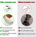 100 Pieces Prong Collar Covers Dog Prong Training Pet Collar Tips Vinyl Comfort Rubber Tips for Pet Dog Prong Collar to Increase Comfort, Black (2.5 mm)