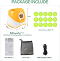 MEKAPLE Automatic Dog Ball Launcher, Dog Ball Thrower with 15 Mini Tennis Balls Sizing 2 Inch and Mesh Bag, Interactive 