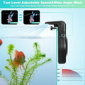 DaToo Mini Aquarium Chiller Small Fish Tank Fan Aquarium Cooling Fan 2-Level Speed Adjustable Aquarium Fan Quiet Aquariu