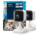 GNCC 2K Indoor Cameras for Home Security with Phone App, 2.4G/5G Mini Pet Cam w/Human/Motion/Sound Detection, Compatible with Alexa, Cloud Storage Optional, Fixed View, Plug-in, 2 Pack