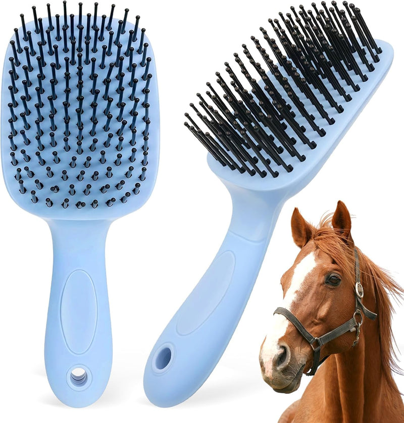 Blue Horse Mane&Tail Comb Horse Grooming Brush 8.62in/21.9cm