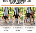 Dog Sling for Large Senior Dogs Hind Lifting Harness with Shoulder Padding Emergency Dog Carrying Harness,Adjustable Rea