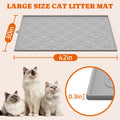 Pawtners Silicone Cat Litter Mat Extra Large 42" X 30", Easy to Clean