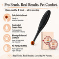 Tear Stain Remover Balm for Dogs & Cats with Soft Brush, Gentle Eye Area Care for White Fur Pets, Helps Clean Brown Mark