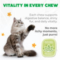 Probiotics for Cats Chews 500PCs - Digestive, Gut Health & Diarrhea Support - Probiotic Chews for Feline - Crunchy & Creamy with Cat Probiotics, Enzymes & Natural Ingredients - Salmon
