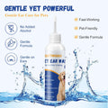 GIFTMISSU 4 fl oz Dog Ear Cleaner Solution, Gentle Ear Wash for Dogs and Cats, Pet Ear Cleaner for Routine Ear Cleaning and Care, Ideal for Regular Pet Grooming Use