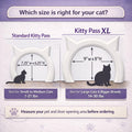 The Kitty Pass Interior Cat Door Hidden Litter Box Pet Door for cats up to 21 lbs