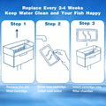 8 Pack Small Filter Cartridges Compatible with Tetra Whisper Bio-Bag Filter Small Replacement Filter Cartridges Compatib
