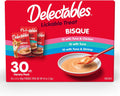 Delectables Lickable Treat Bisque Wet Cat Treat Variety Pack, Food Topper, Hydrating, Grain-Free, No Fillers, No By-Prod