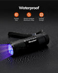 morpilot Mini UV Blacklight Flashlight, 395nm 9 LED Pet Urine Detector