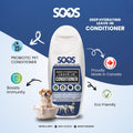 Soos Pets Deep Hydrating Leave-in Conditioner for Dogs and Cats | Natural Dead Sea Minerals & Vitamins | Skin Moisturizer, Polish Deeply, Enhance Coat Shine & Softness - 250ml