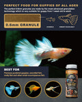 Ultra Fresh Royal Guppy Mignon Pellet, All Natural Guppy Food, Sword Prawns, Spirulina, Highly Nutritious, for Cleaner W